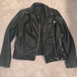 Faux leather jacket